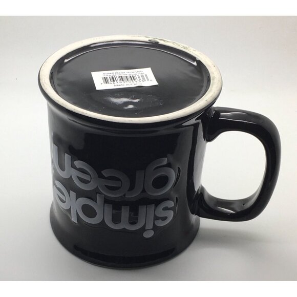 Simple Green Egbar Foundation Dragon Alligator Raised Relief Mug Cup Black Green - Picture 3 of 3